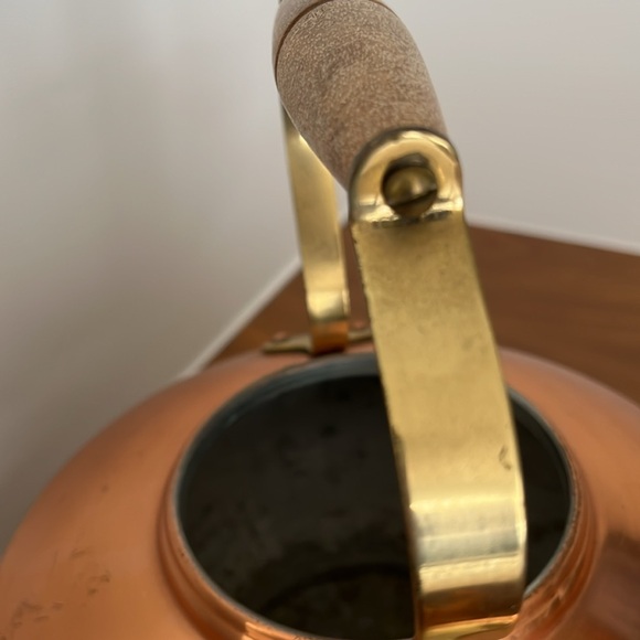 COPRAL Vintage Copper Tea Pot Kettle Made Portugal Shabby Chic Cabincore Decor - Picture 12 of 16